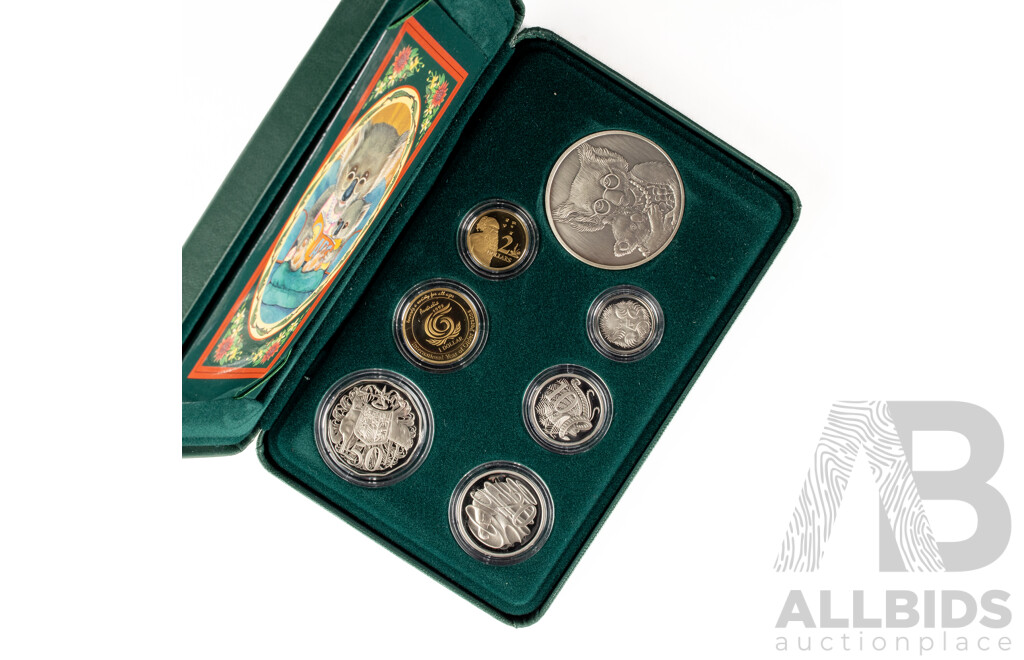 Australian RAM 1999 Six Proof Coins, Baby Coin Set