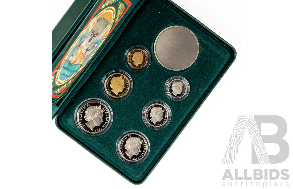 Australian RAM 1999 Six Proof Coins, Baby Coin Set