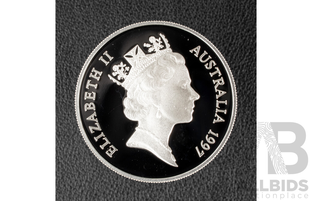Australian RAM 1997 Silver One Dollar Proof Coin, Old Parliament House 1927-1997