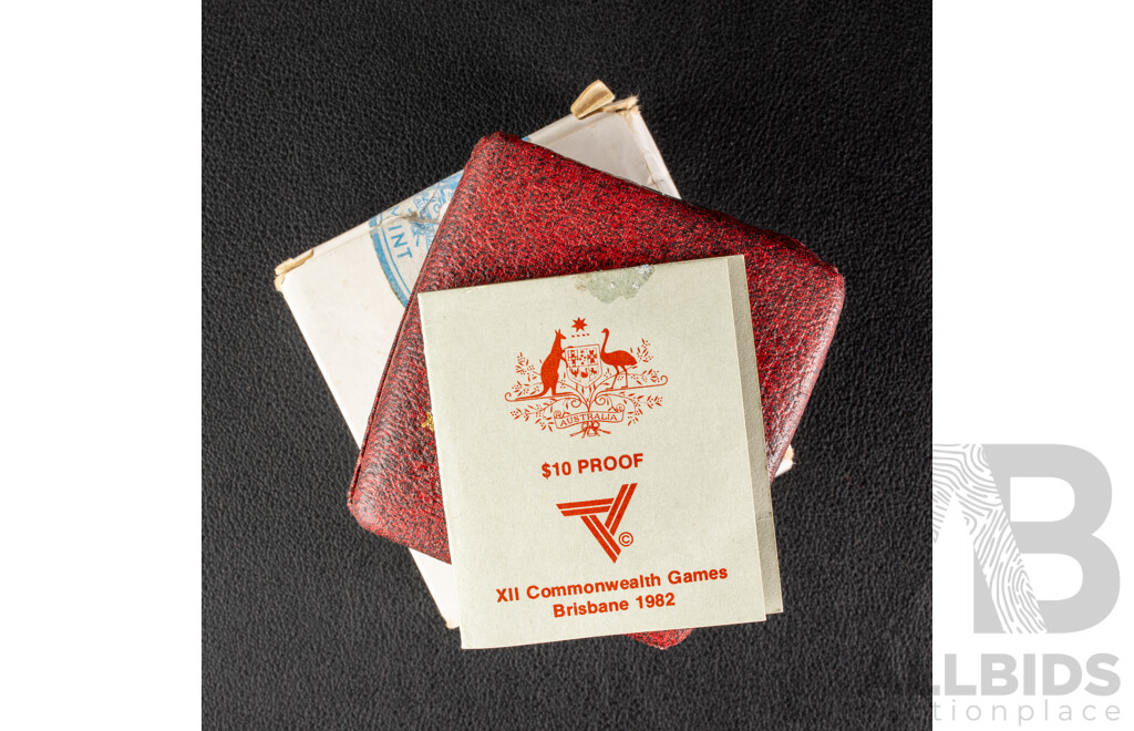 Australian RAM 1982 Silver Proof Ten Dollar Coin, Commonwealth Games .925