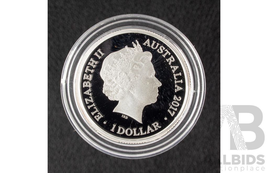 Australian RAM 2017 Silver Proof One Dollar Coin, Centenary of the Trans-Australian Railway C Mintmark .999