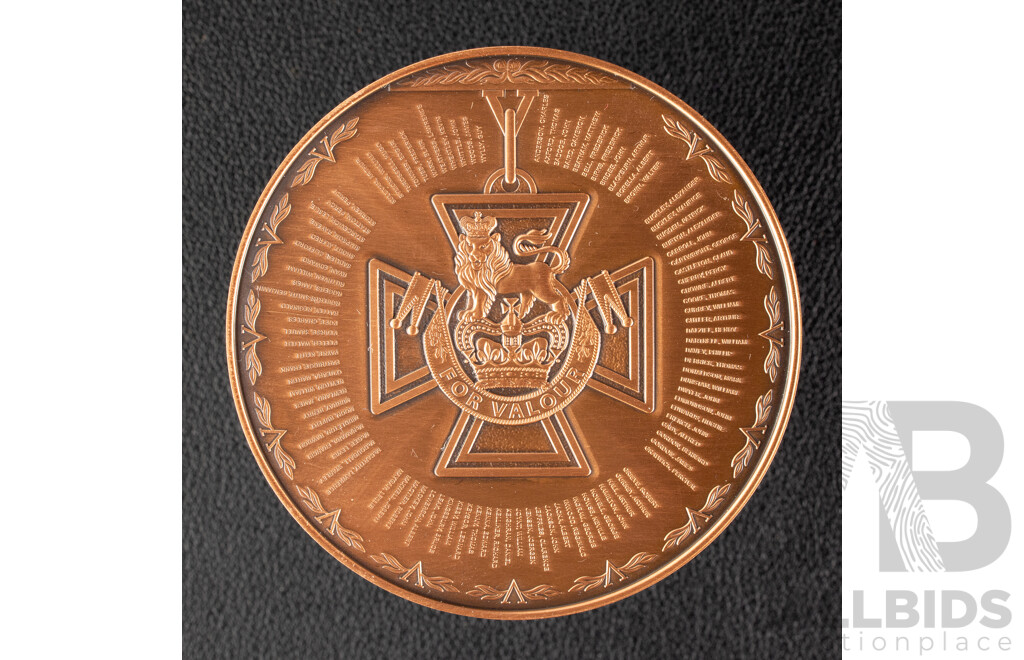Australian RAM 2014 Copper Ten Dollar Antique Finish Coin, A History of the Victoria Cross
