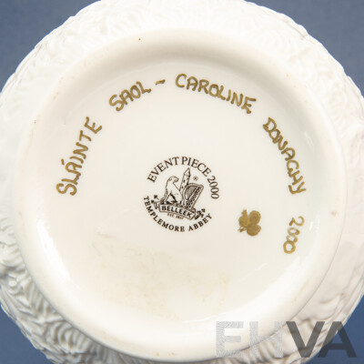Quality Limited Edition Belleek Ceramic Event Piece 2000