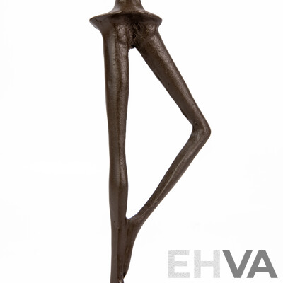 Tall Vintage Bronze Patinated Dancing Ballerina