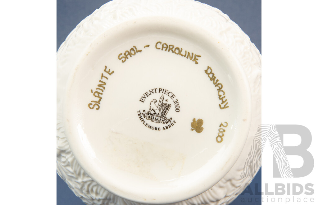 Quality Limited Edition Belleek Ceramic Event Piece 2000