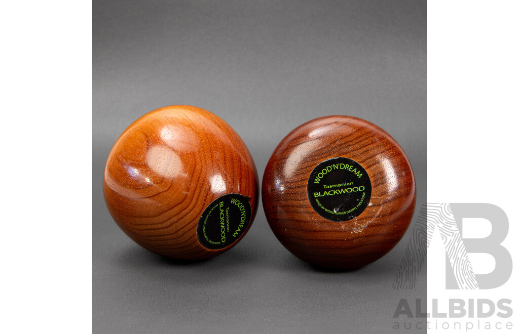 Pair of Tasmanian Blackwood Fruits Darryl Freestone of Wood’n’Dream