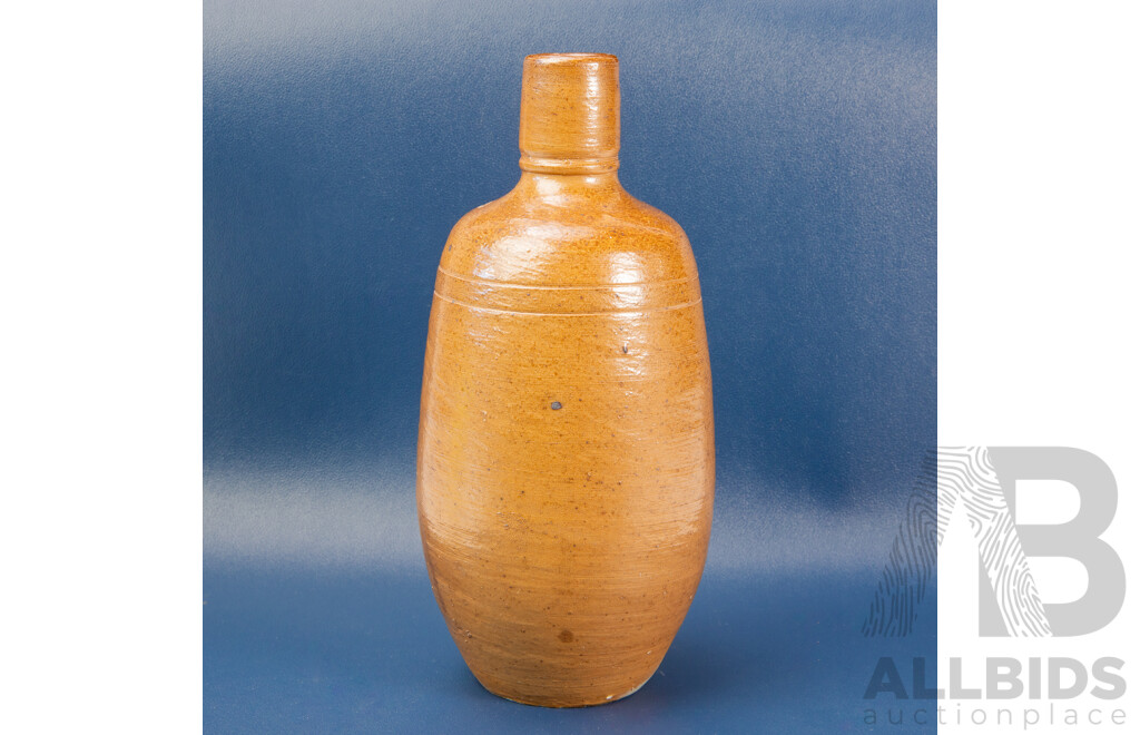 Antique Portuguese Stoneware Ink Bottle