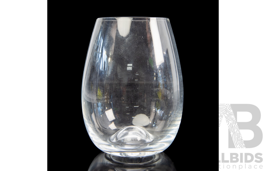Set of Four English Dartington Crystal Whisky Tumblers