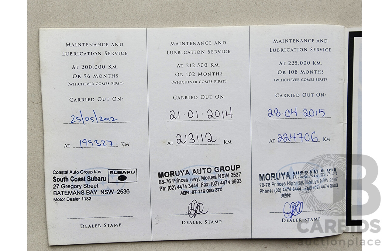 3/2004 Subaru Outback 3.0R Premium MY04 4d Wagon Silver 3.0L