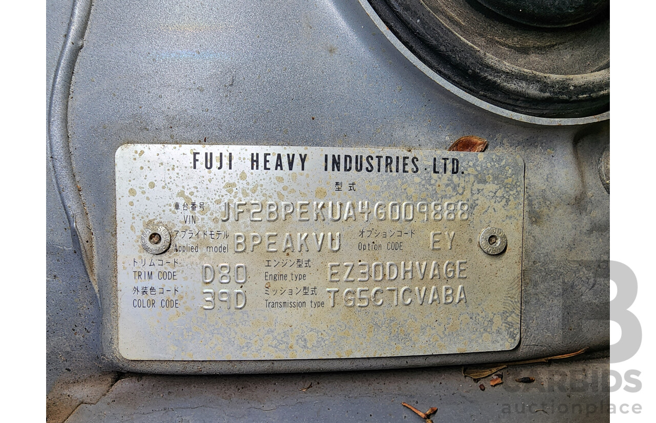 3/2004 Subaru Outback 3.0R Premium MY04 4d Wagon Silver 3.0L