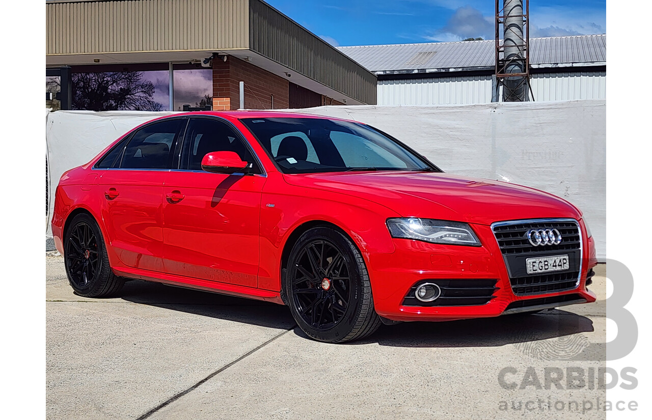 1/2012 Audi A4 2.0 TDI B8 (8K) 4d Sedan Red 2.0L