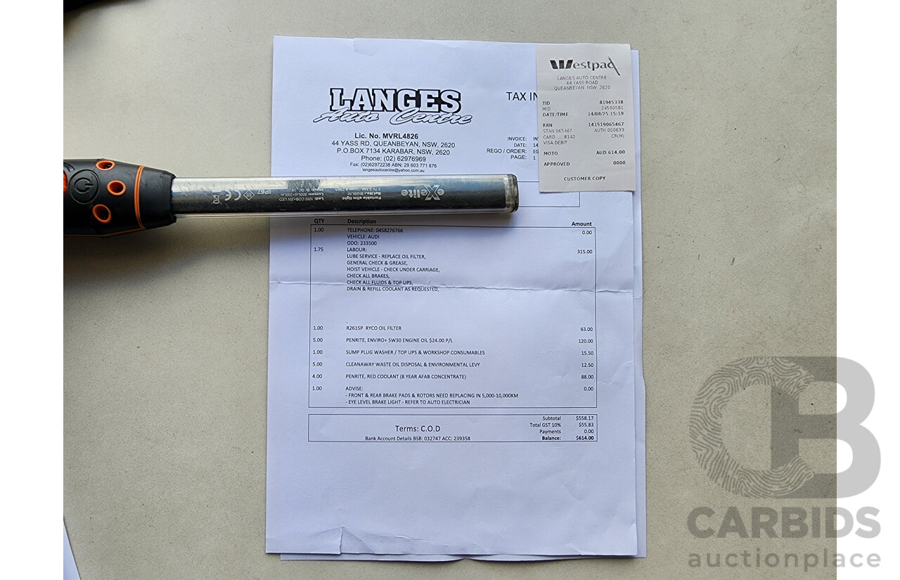 1/2012 Audi A4 2.0 TDI B8 (8K) 4d Sedan Red 2.0L