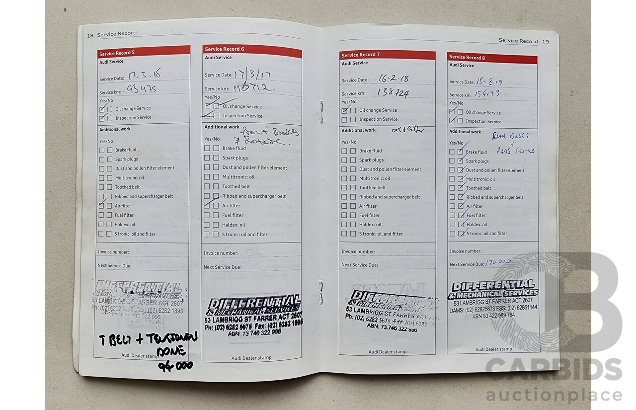 1/2012 Audi A4 2.0 TDI B8 (8K) 4d Sedan Red 2.0L