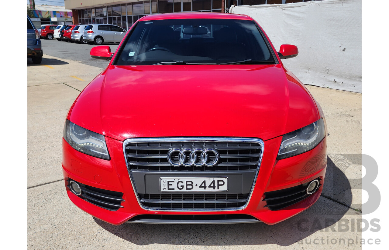 1/2012 Audi A4 2.0 TDI B8 (8K) 4d Sedan Red 2.0L
