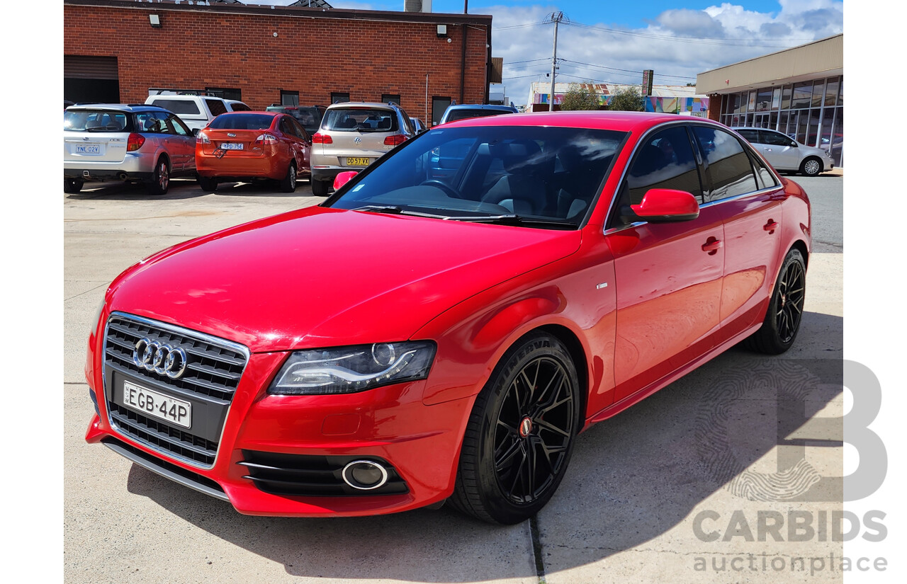 1/2012 Audi A4 2.0 TDI B8 (8K) 4d Sedan Red 2.0L