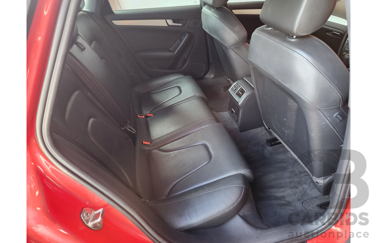 1/2012 Audi A4 2.0 TDI B8 (8K) 4d Sedan Red 2.0L