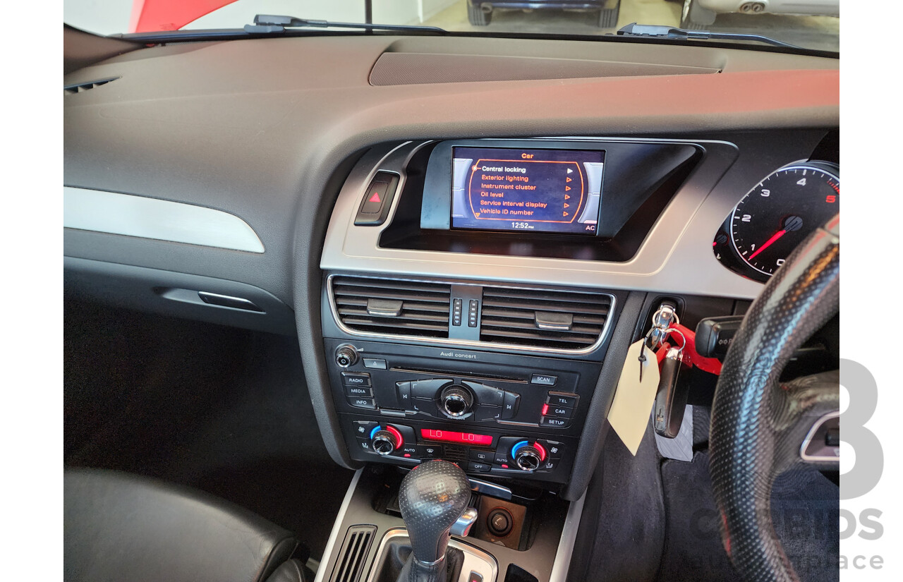 1/2012 Audi A4 2.0 TDI B8 (8K) 4d Sedan Red 2.0L