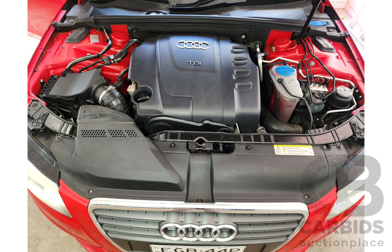 1/2012 Audi A4 2.0 TDI B8 (8K) 4d Sedan Red 2.0L