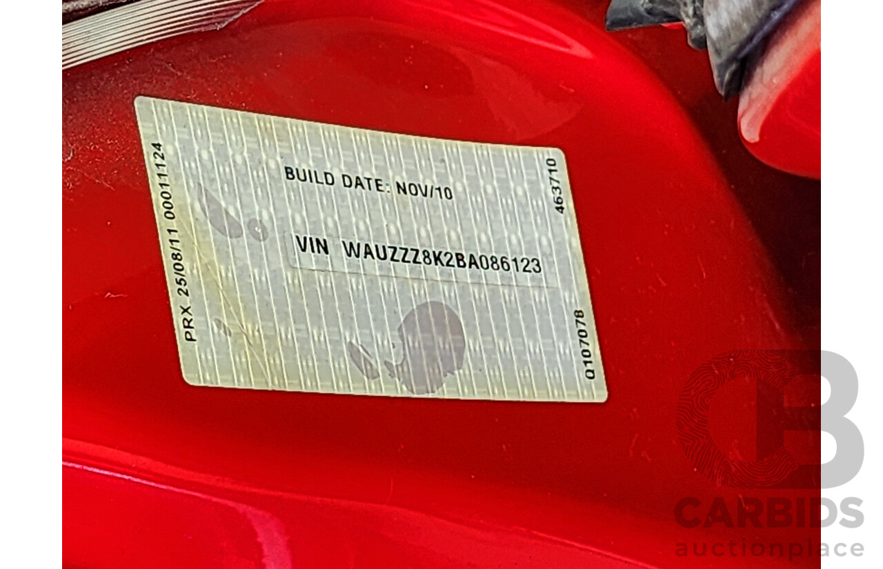 1/2012 Audi A4 2.0 TDI B8 (8K) 4d Sedan Red 2.0L