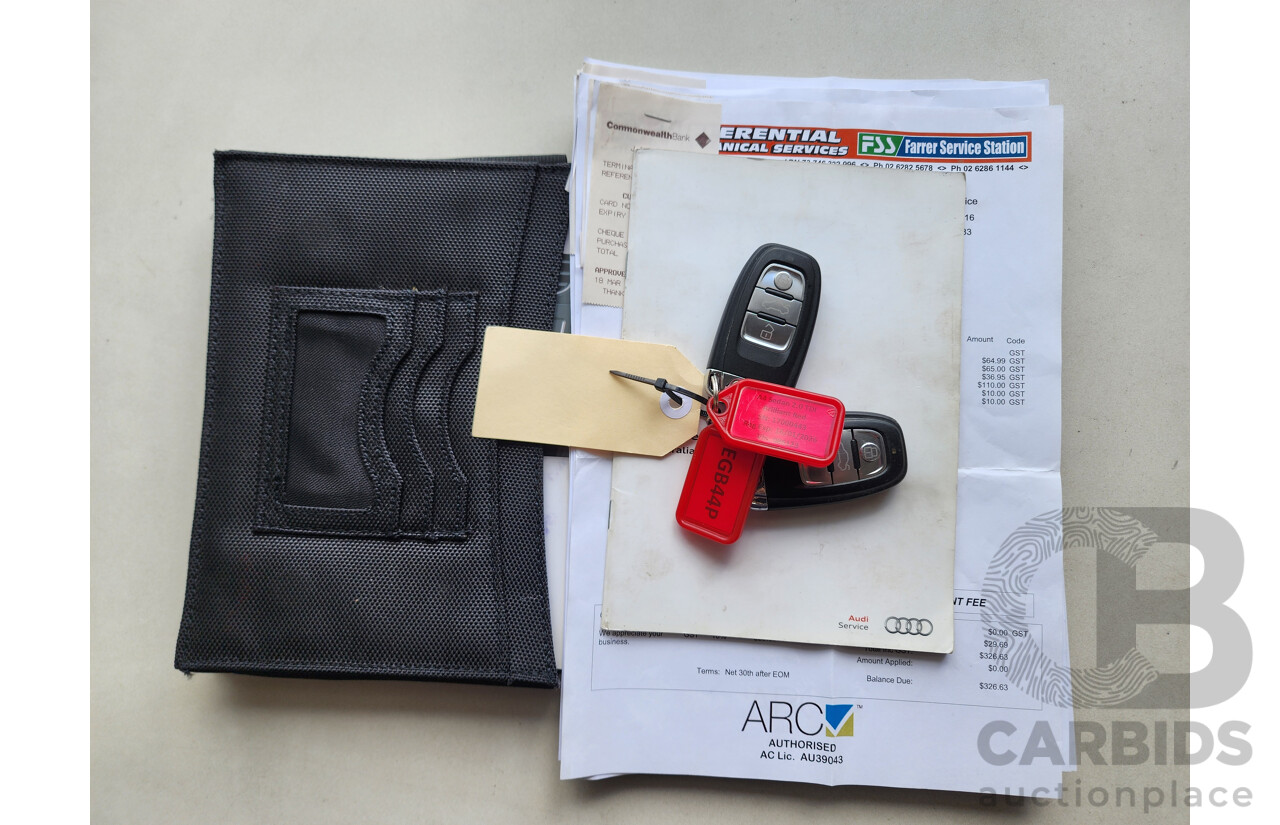 1/2012 Audi A4 2.0 TDI B8 (8K) 4d Sedan Red 2.0L