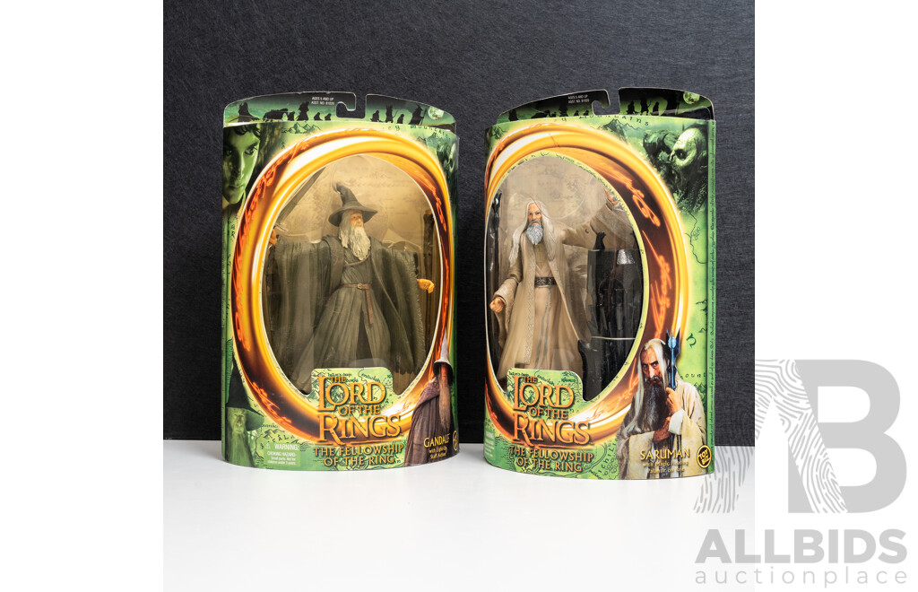 Lord of the Rings Wizards Gandalf and Saruman in Original Packaging by Toy Biz (2)