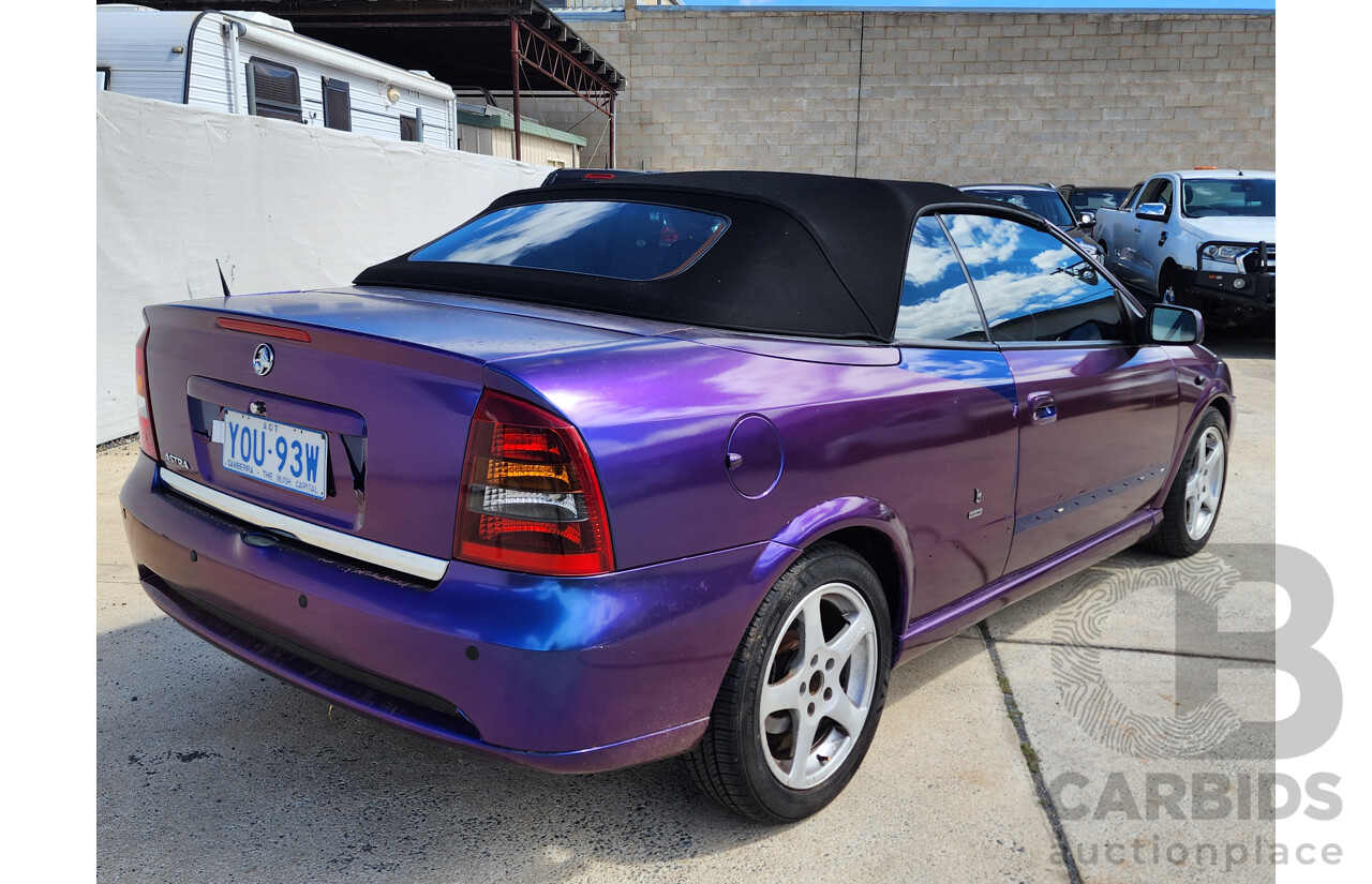 9/2005 Holden Astra Convertible TS 2d Convertible Blue 2.2L