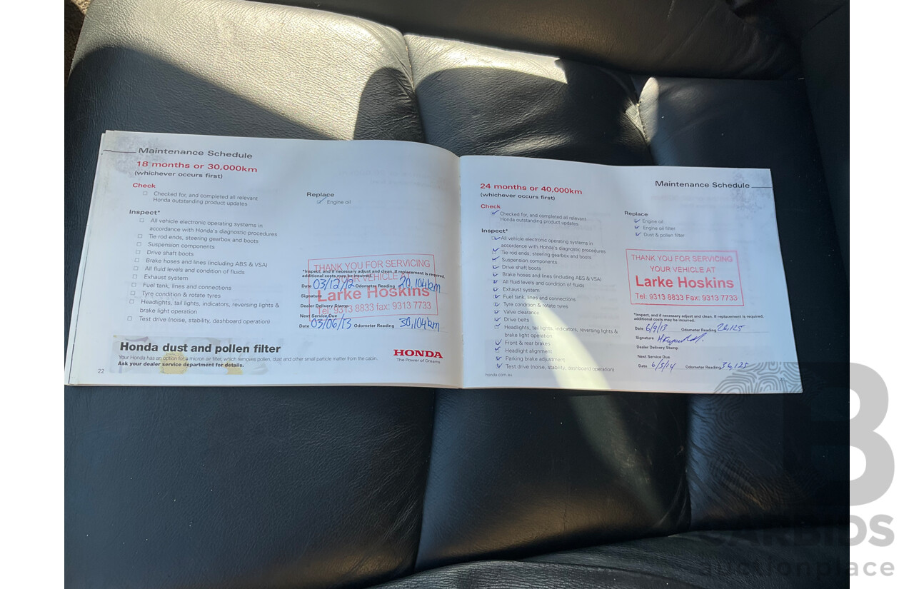 3/2010 Honda Odyssey Luxury RB 4d Wagon White 2.4L