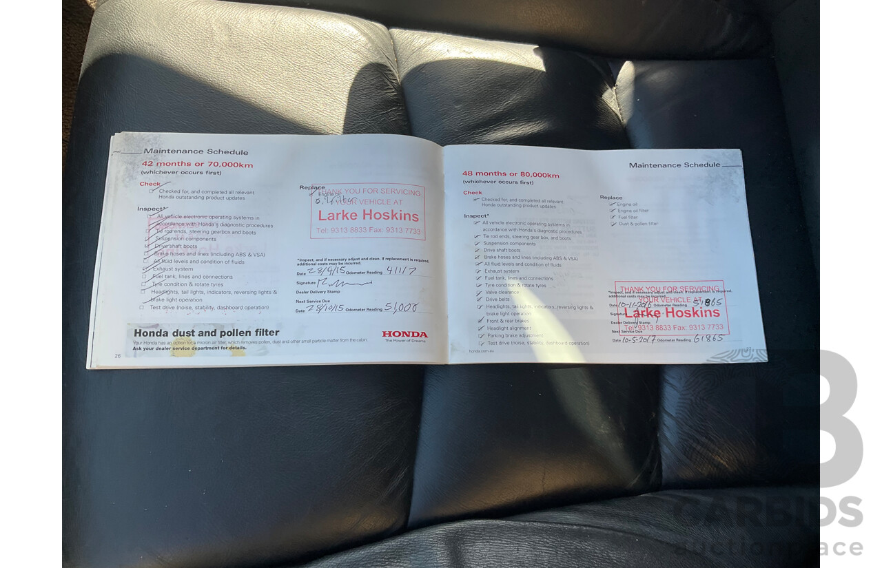 3/2010 Honda Odyssey Luxury RB 4d Wagon White 2.4L