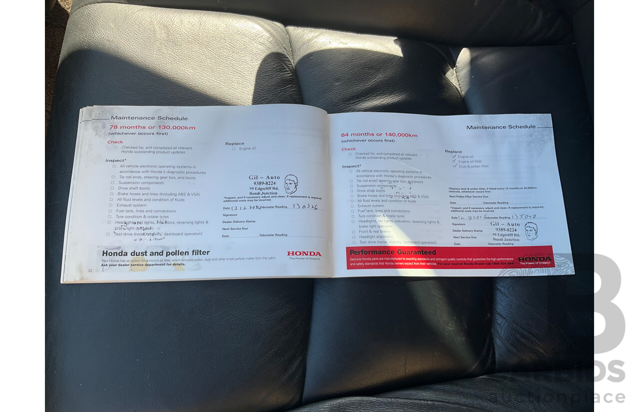 3/2010 Honda Odyssey Luxury RB 4d Wagon White 2.4L