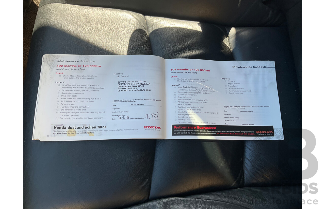 3/2010 Honda Odyssey Luxury RB 4d Wagon White 2.4L