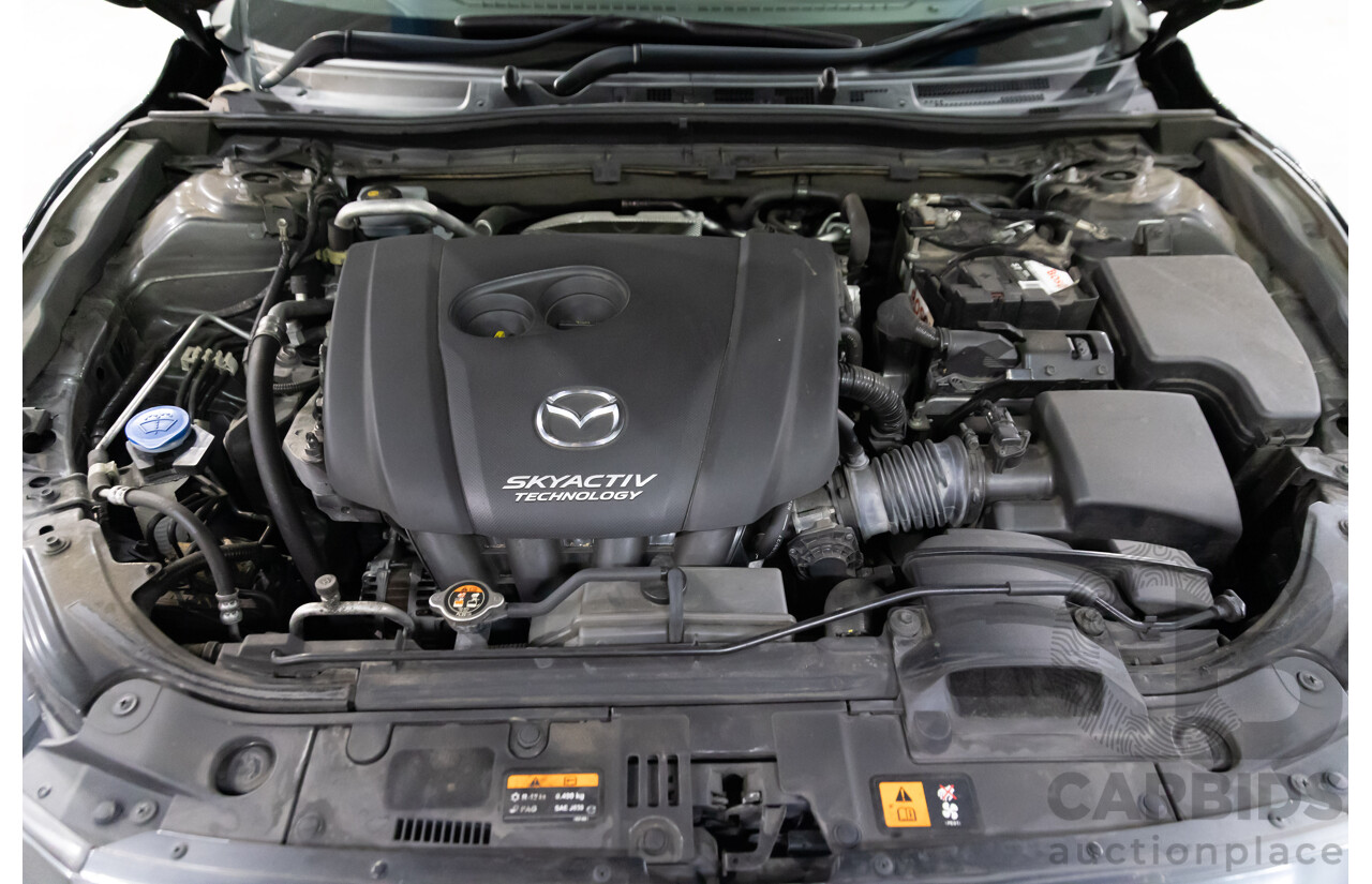 02/2018 Mazda Mazda3 SP25 GT (FWD) BN MY18 5D Hatchback Machine Grey Metallic 2.5L