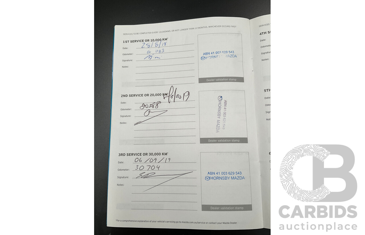 02/2018 Mazda Mazda3 SP25 GT (FWD) BN MY18 5D Hatchback Machine Grey Metallic 2.5L