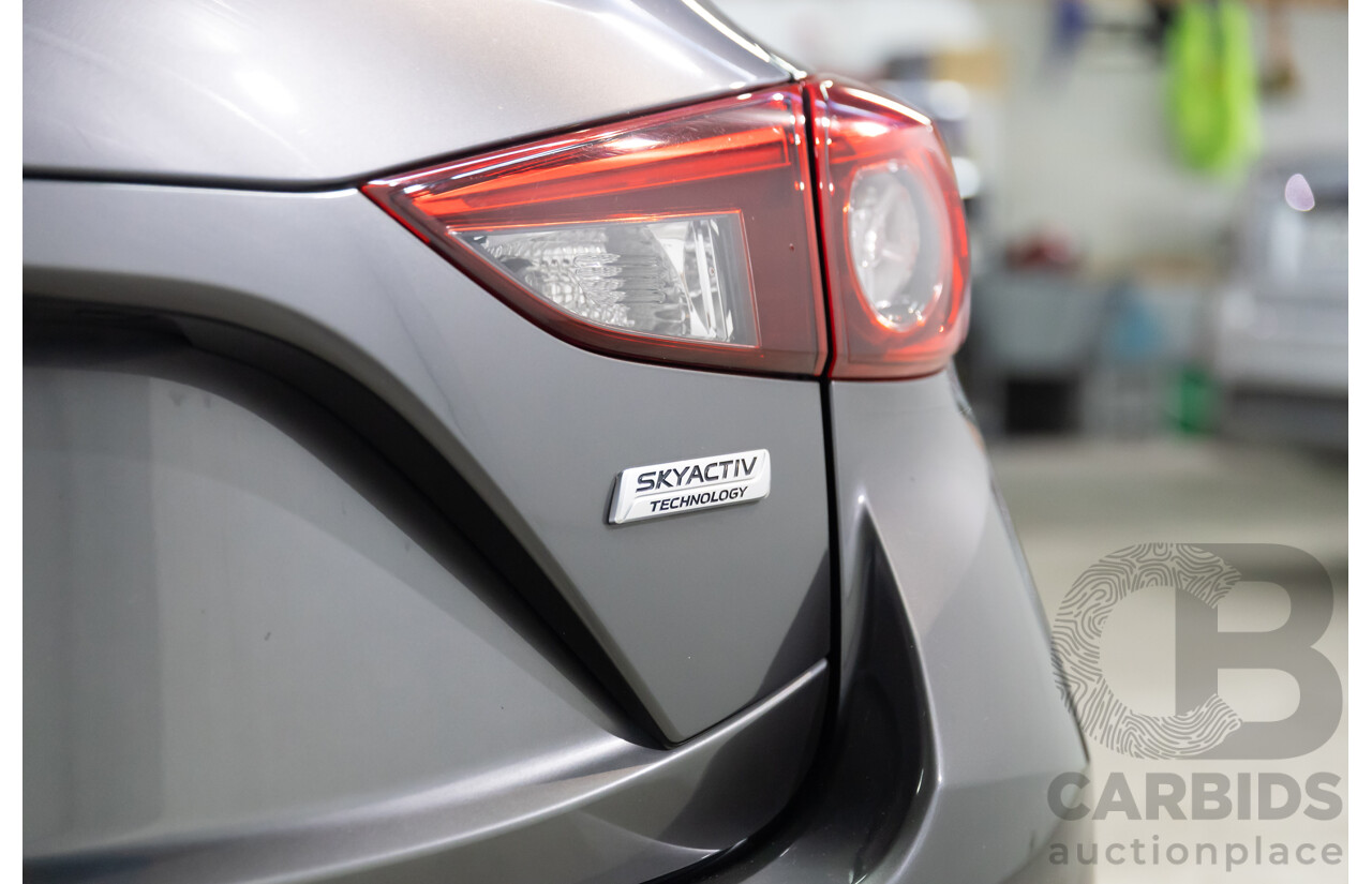 02/2018 Mazda Mazda3 SP25 GT (FWD) BN MY18 5D Hatchback Machine Grey Metallic 2.5L