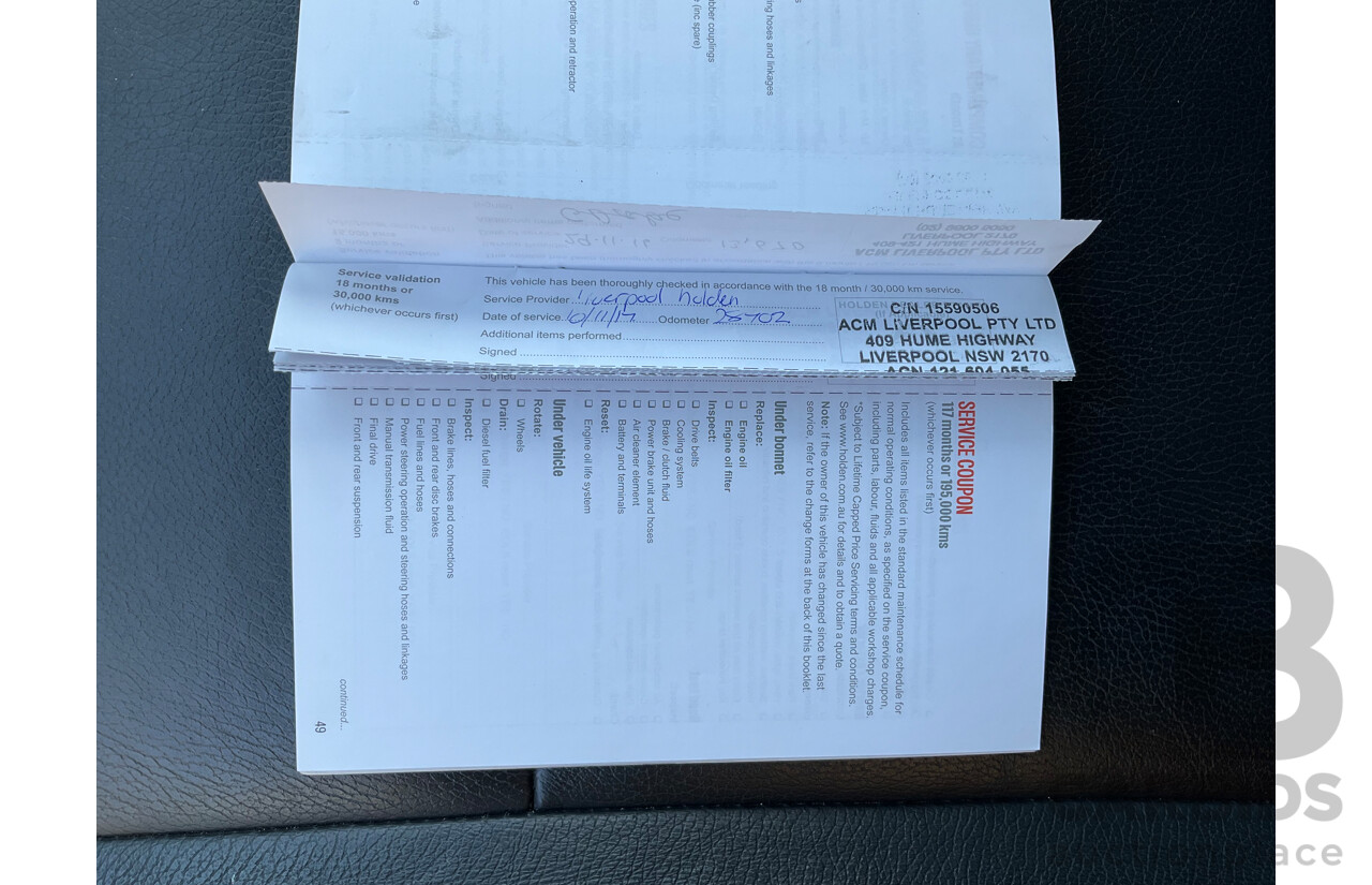 02/2016 Holden Captiva 7 LTZ (AWD) AWD CG MY16 4D Wagon White 2.2L