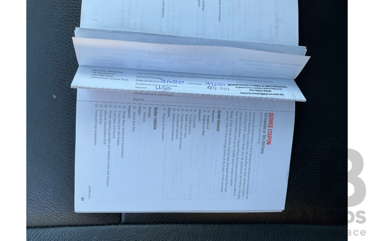 02/2016 Holden Captiva 7 LTZ (AWD) AWD CG MY16 4D Wagon White 2.2L