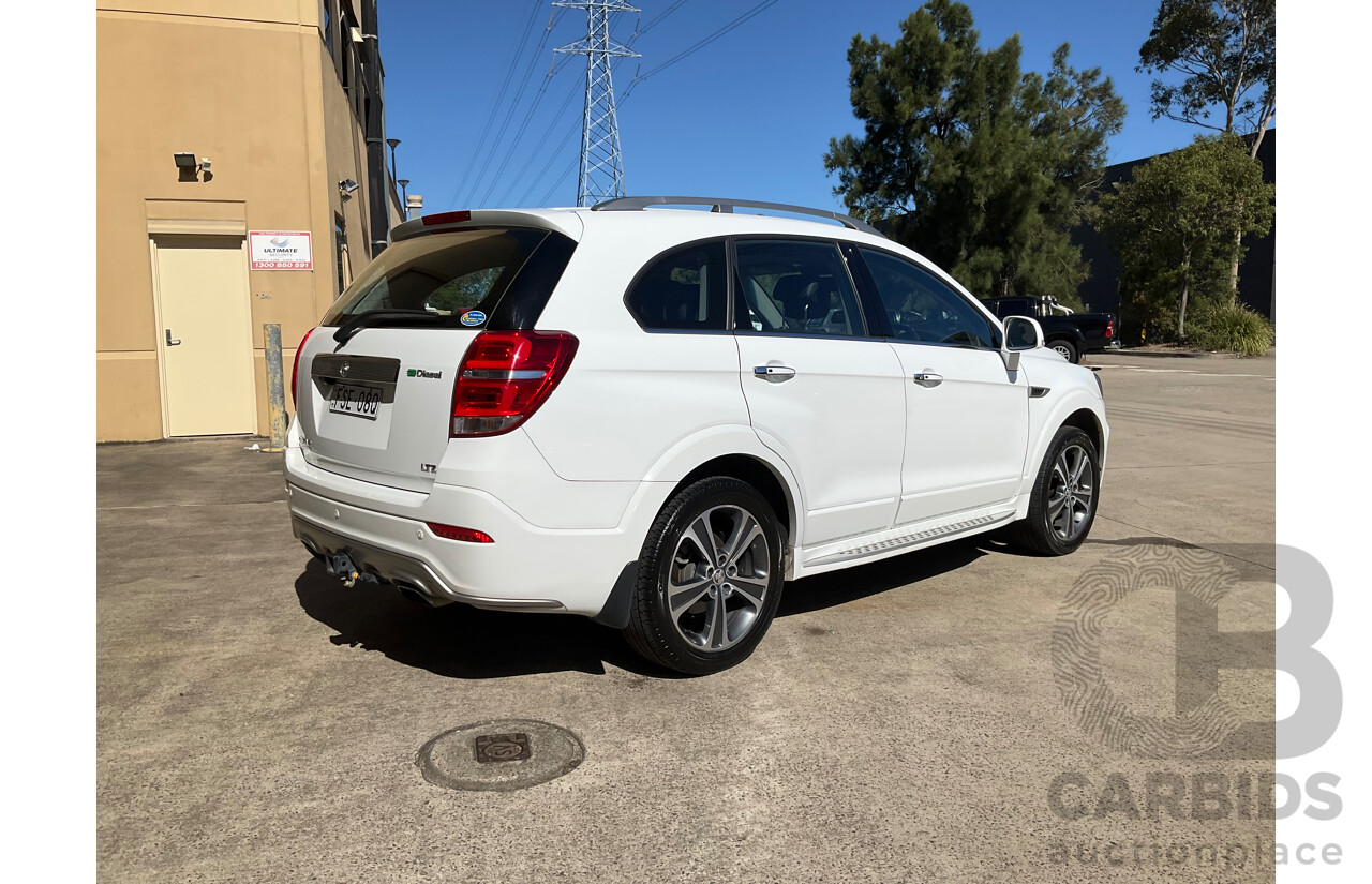 02/2016 Holden Captiva 7 LTZ (AWD) CG MY16 4d Wagon White Turbo Diesel 2.2L - 7 Seater