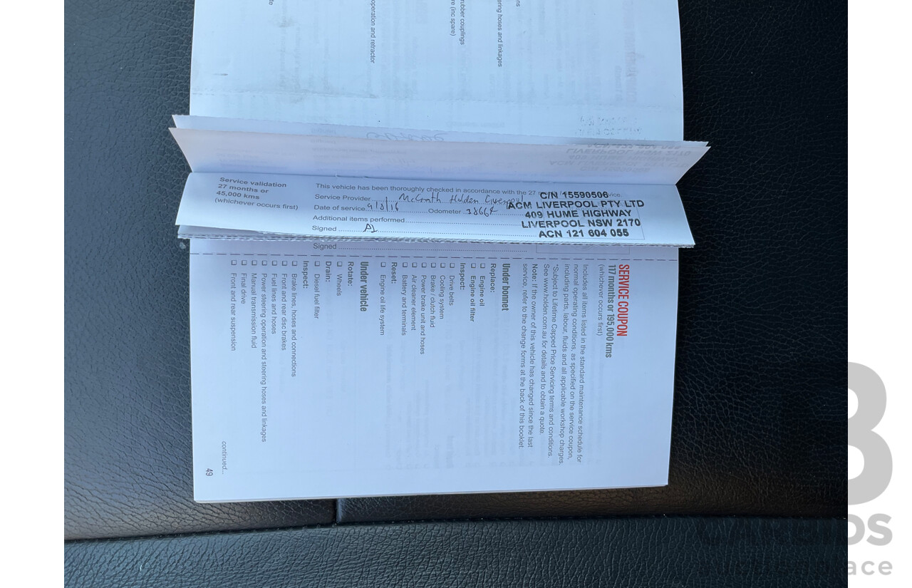 02/2016 Holden Captiva 7 LTZ (AWD) CG MY16 4d Wagon White Turbo Diesel 2.2L - 7 Seater