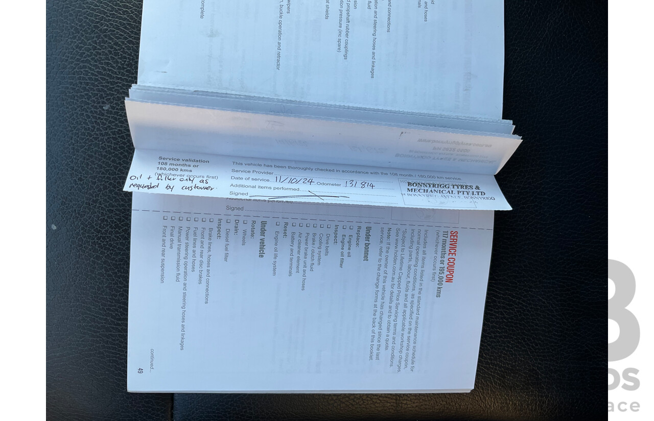 02/2016 Holden Captiva 7 LTZ (AWD) CG MY16 4d Wagon White Turbo Diesel 2.2L - 7 Seater