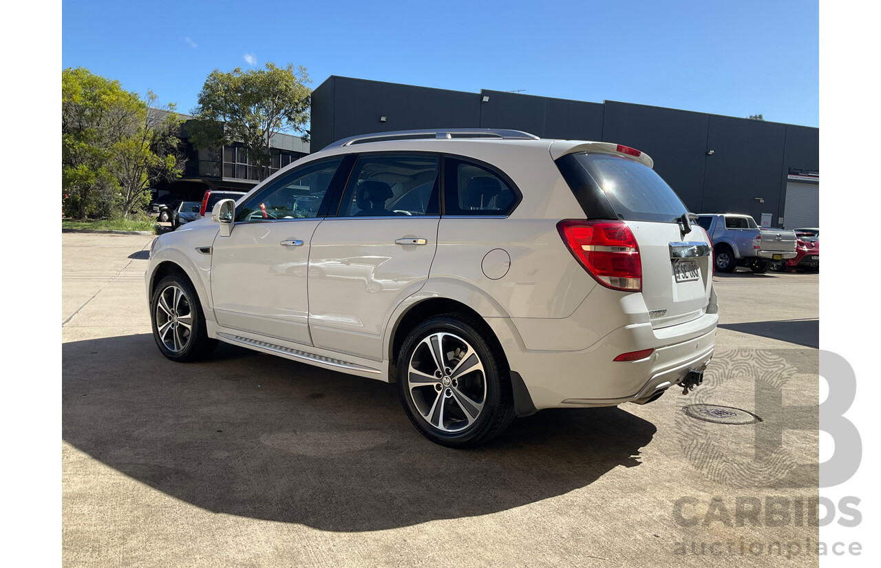 02/2016 Holden Captiva 7 LTZ (AWD) CG MY16 4d Wagon White Turbo Diesel 2.2L - 7 Seater