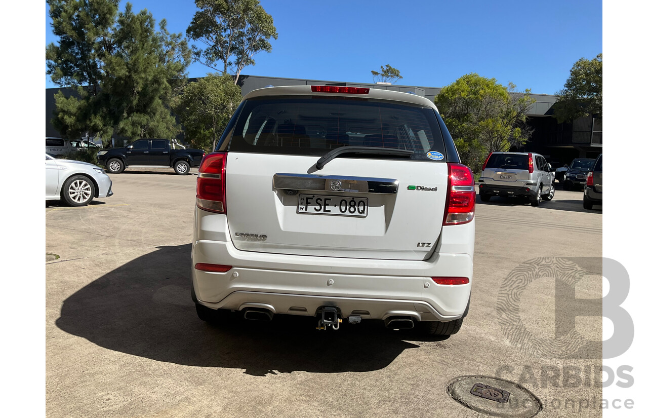 02/2016 Holden Captiva 7 LTZ (AWD) CG MY16 4d Wagon White Turbo Diesel 2.2L - 7 Seater