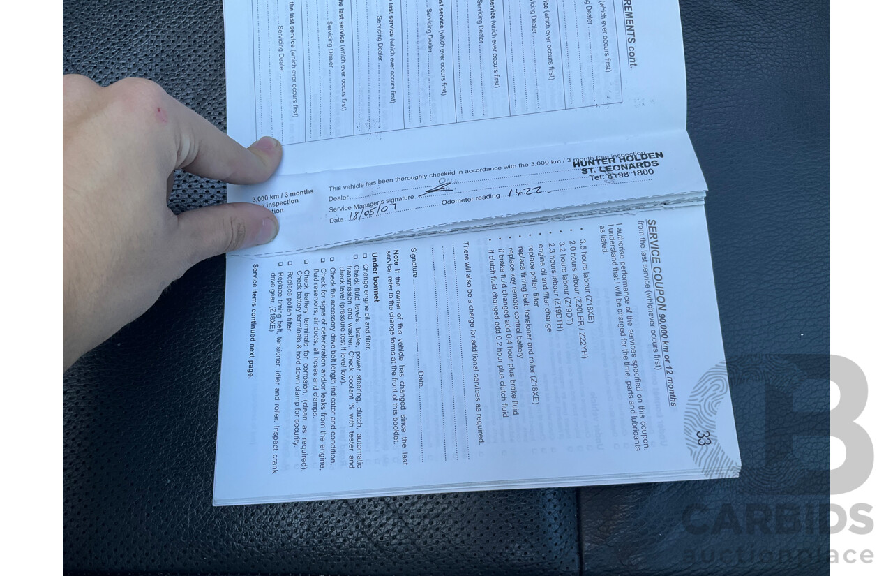 4/2007 Holden Astra Twin Top AH 2d Hardtop Convertible Silver 2.2L