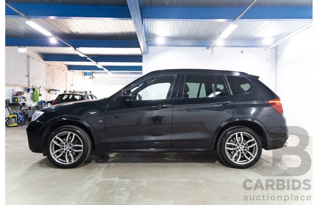05/2015 BMW X3 XDrive30d M Sport LCI F25 MY15 4d Wagon Black Sapphire Metallic Turbo Diesel 3.0L