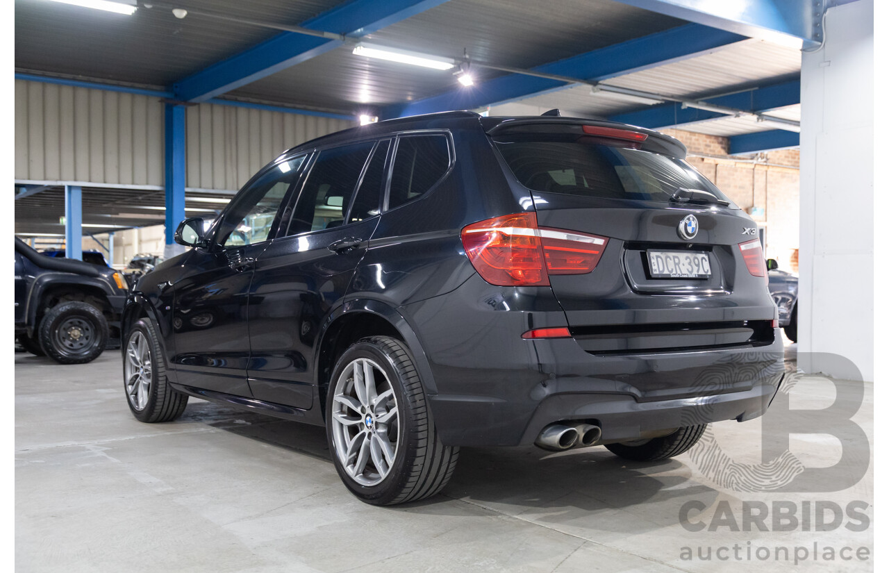 05/2015 BMW X3 XDrive30d M Sport LCI F25 MY15 4d Wagon Black Sapphire Metallic Turbo Diesel 3.0L