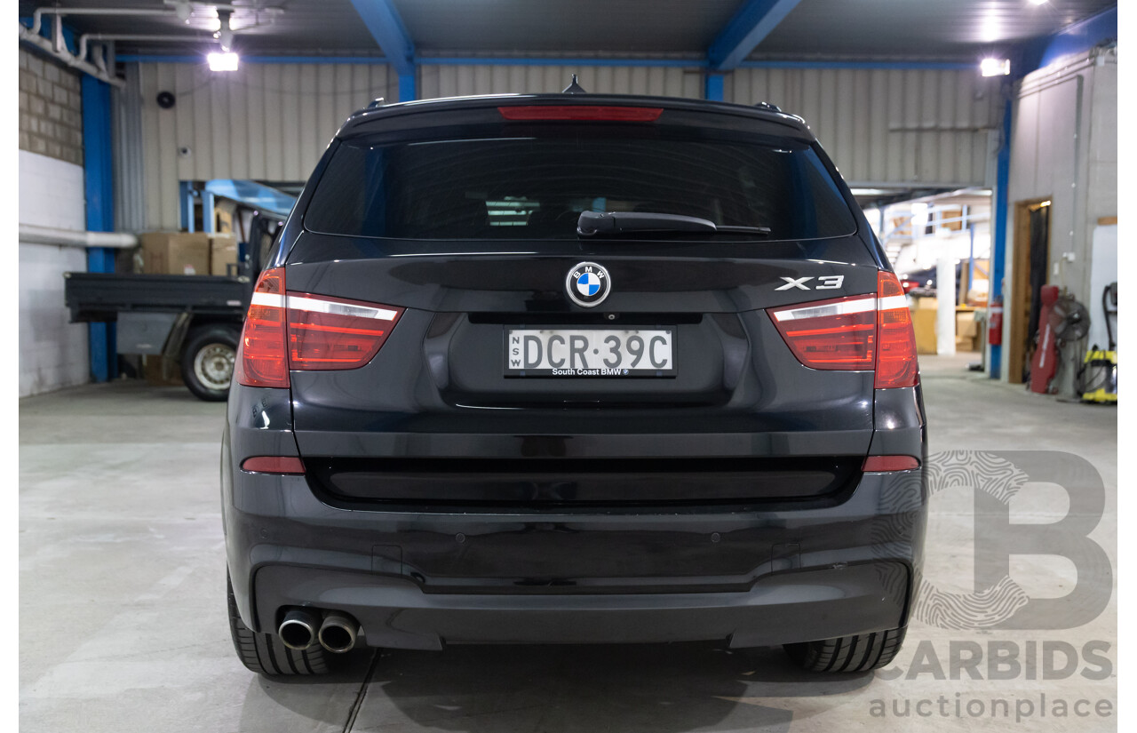 05/2015 BMW X3 XDrive30d M Sport LCI F25 MY15 4d Wagon Black Sapphire Metallic Turbo Diesel 3.0L