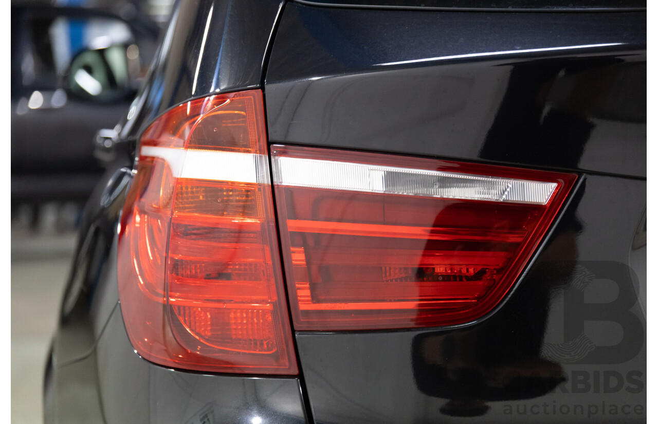 05/2015 BMW X3 XDrive30d M Sport LCI F25 MY15 4d Wagon Black Sapphire Metallic Turbo Diesel 3.0L