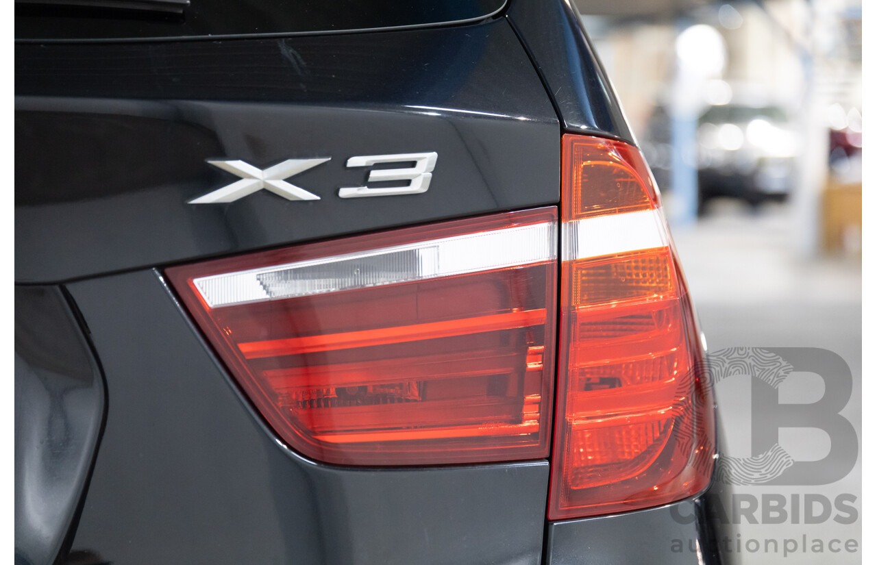 05/2015 BMW X3 XDrive30d M Sport LCI F25 MY15 4d Wagon Black Sapphire Metallic Turbo Diesel 3.0L