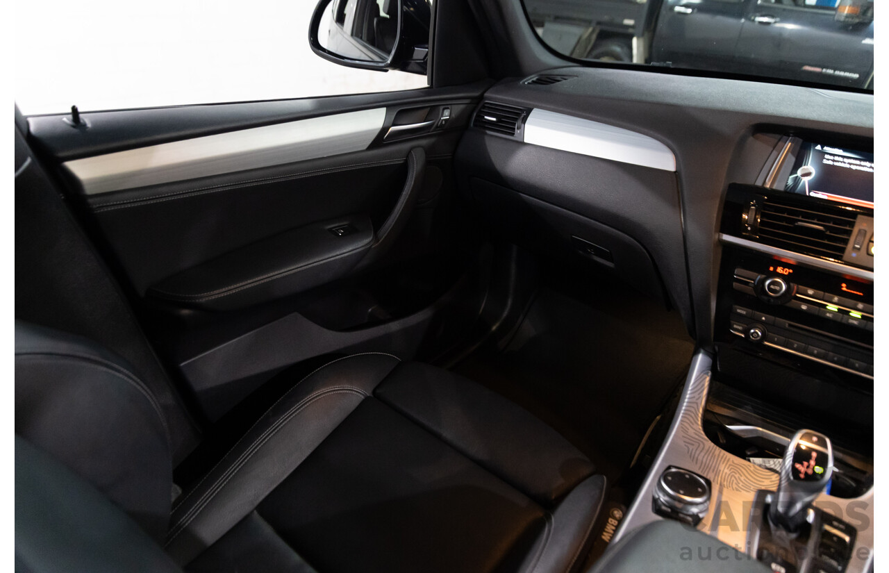 05/2015 BMW X3 XDrive30d M Sport LCI F25 MY15 4d Wagon Black Sapphire Metallic Turbo Diesel 3.0L