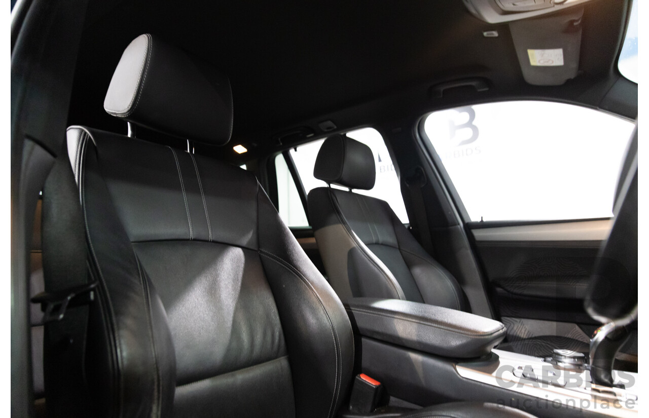 05/2015 BMW X3 XDrive30d M Sport LCI F25 MY15 4d Wagon Black Sapphire Metallic Turbo Diesel 3.0L