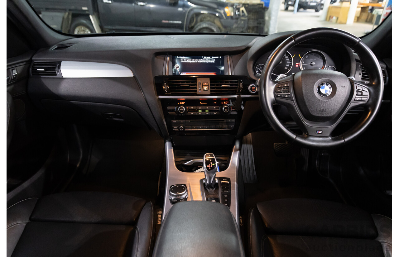05/2015 BMW X3 XDrive30d M Sport LCI F25 MY15 4d Wagon Black Sapphire Metallic Turbo Diesel 3.0L