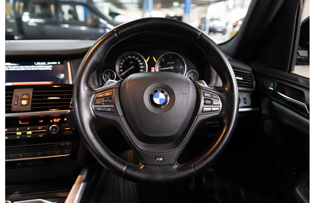 05/2015 BMW X3 XDrive30d M Sport LCI F25 MY15 4d Wagon Black Sapphire Metallic Turbo Diesel 3.0L